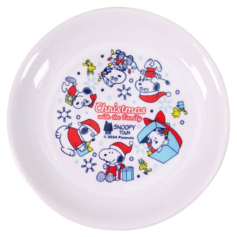 【Order】Snoopy Christmas with the Family - Round Plate