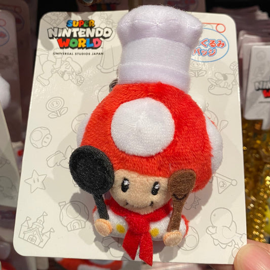 【Order】USJ Nintendo World Chef Toad Doll Badge
