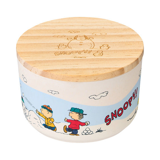 Snoopy 聖誕竹製小食盒