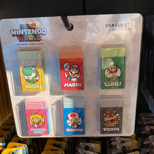 【Order】USJ Nintendo World Eraser 6pcs Set
