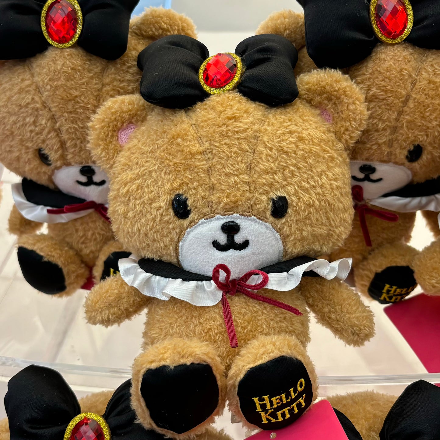 【Order】USJ Hello Kitty & Tiny Chum Plush Doll（Black Ribbon）