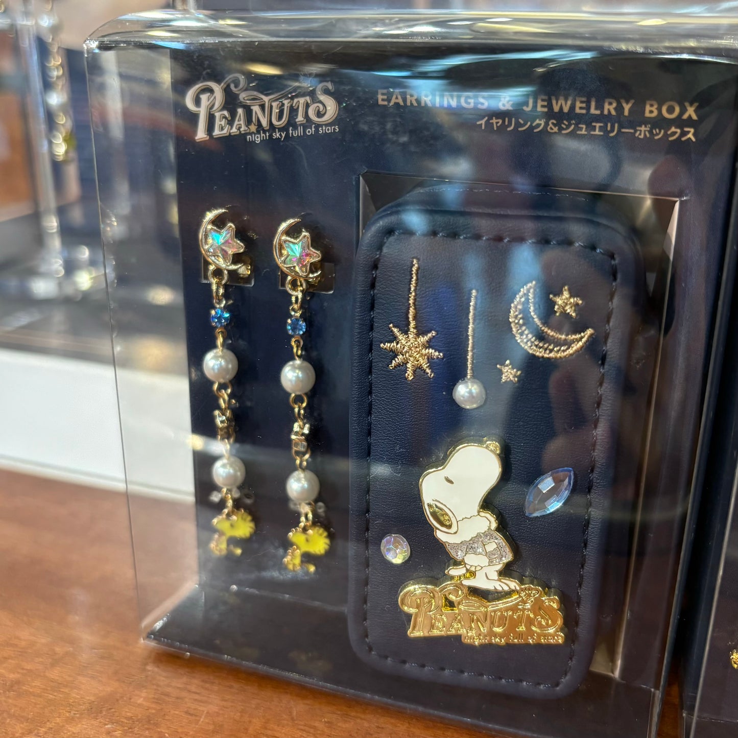 USJ PEANUTS 聖誕系列 - Snoopy & Woodstock 耳環及首飾盒套裝