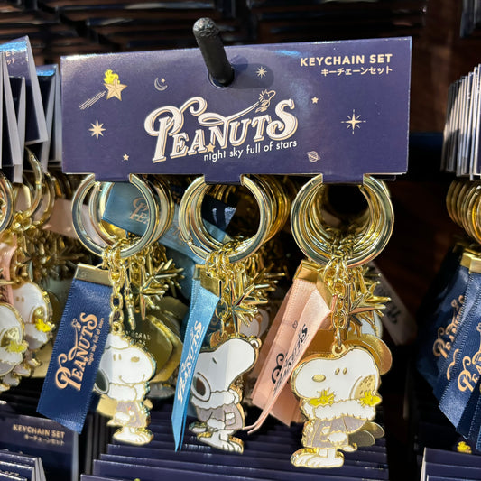 USJ PEANUTS 聖誕系列 - Snoopy 金屬鑰匙扣3pcs