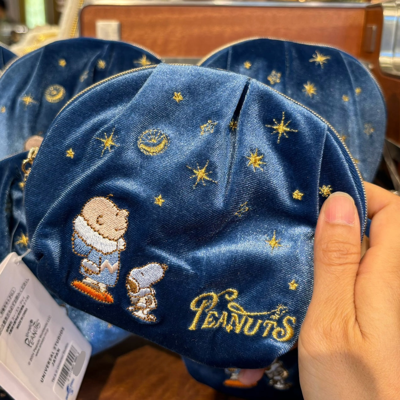 USJ PEANUTS 聖誕系列 - Snoopy & Charlie Brown Pouch 小物袋 化妝袋