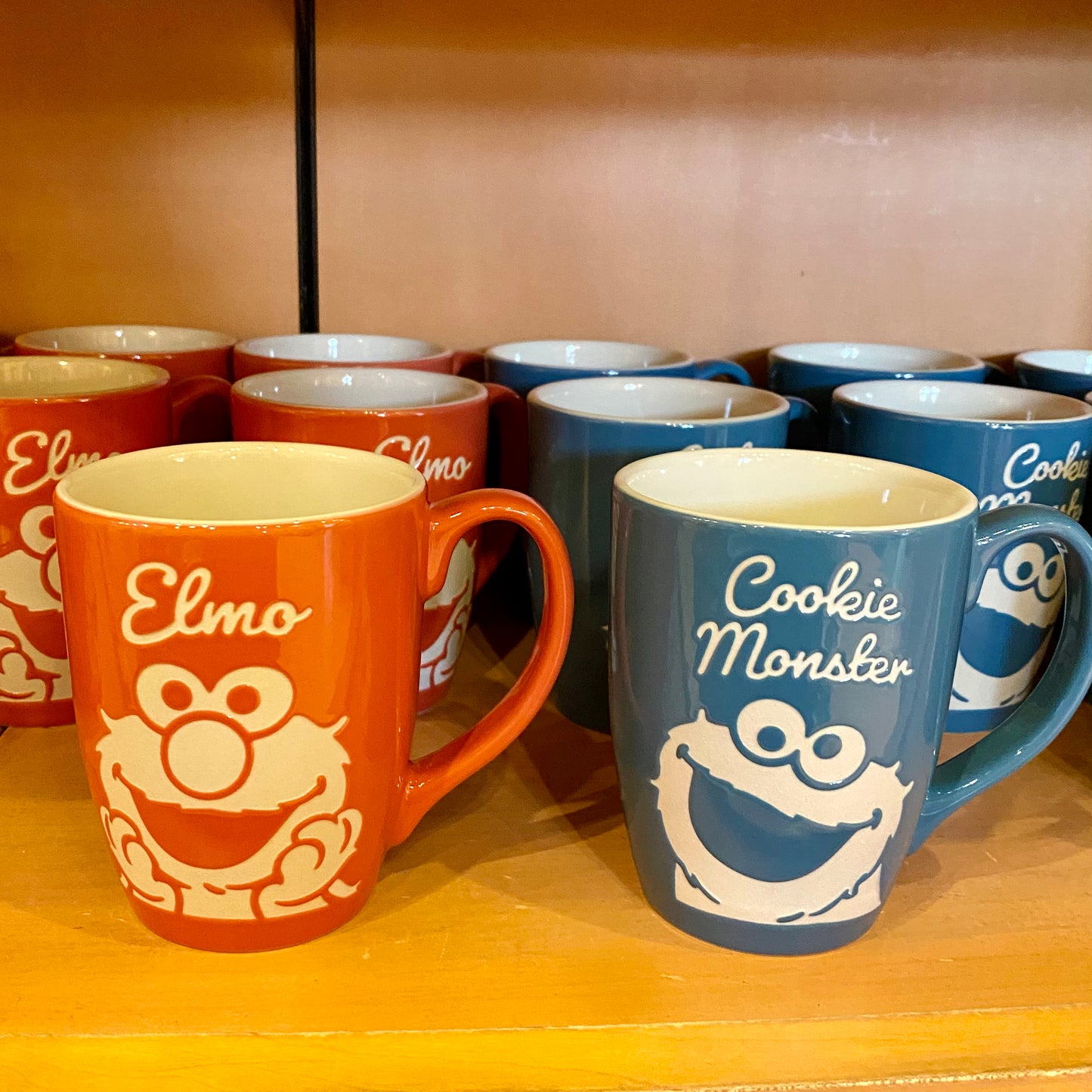 【Order】USJ Elmo & Cookie Monster Porcelain Cup