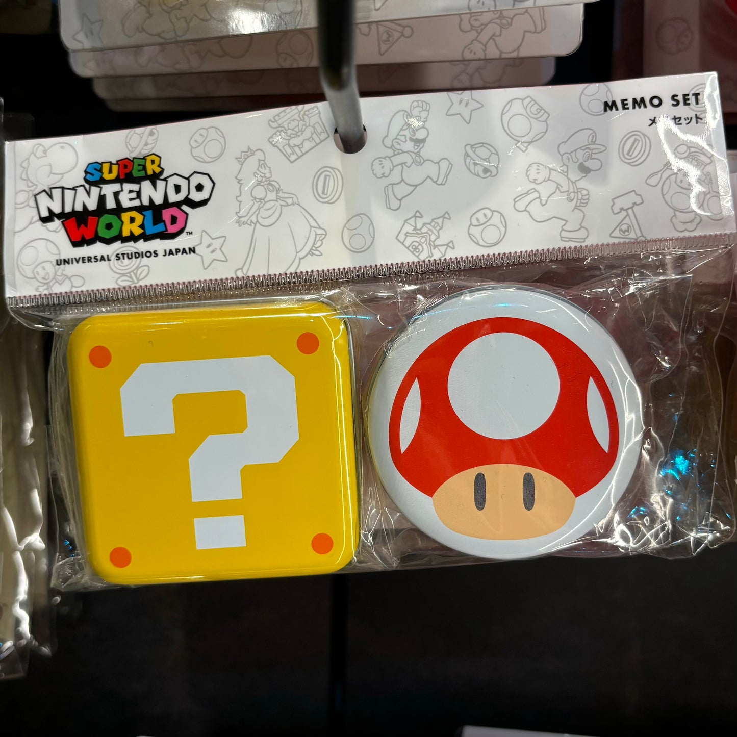 【Order】USJ Mario Mushroom & Question Block Memo Box