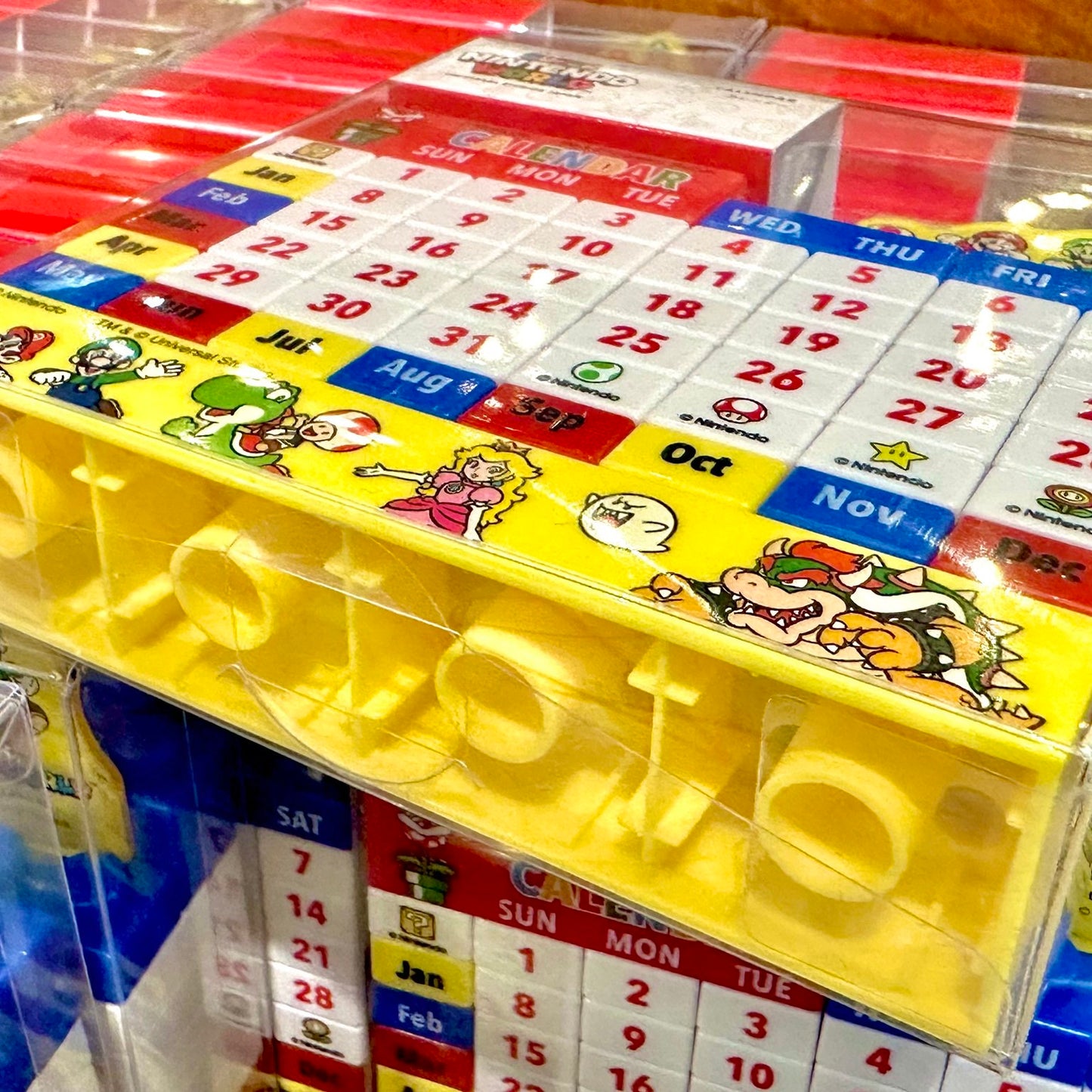 【Order】USJ Super Nintendo World Building Block Perpetual Calendar Desk Calendar 