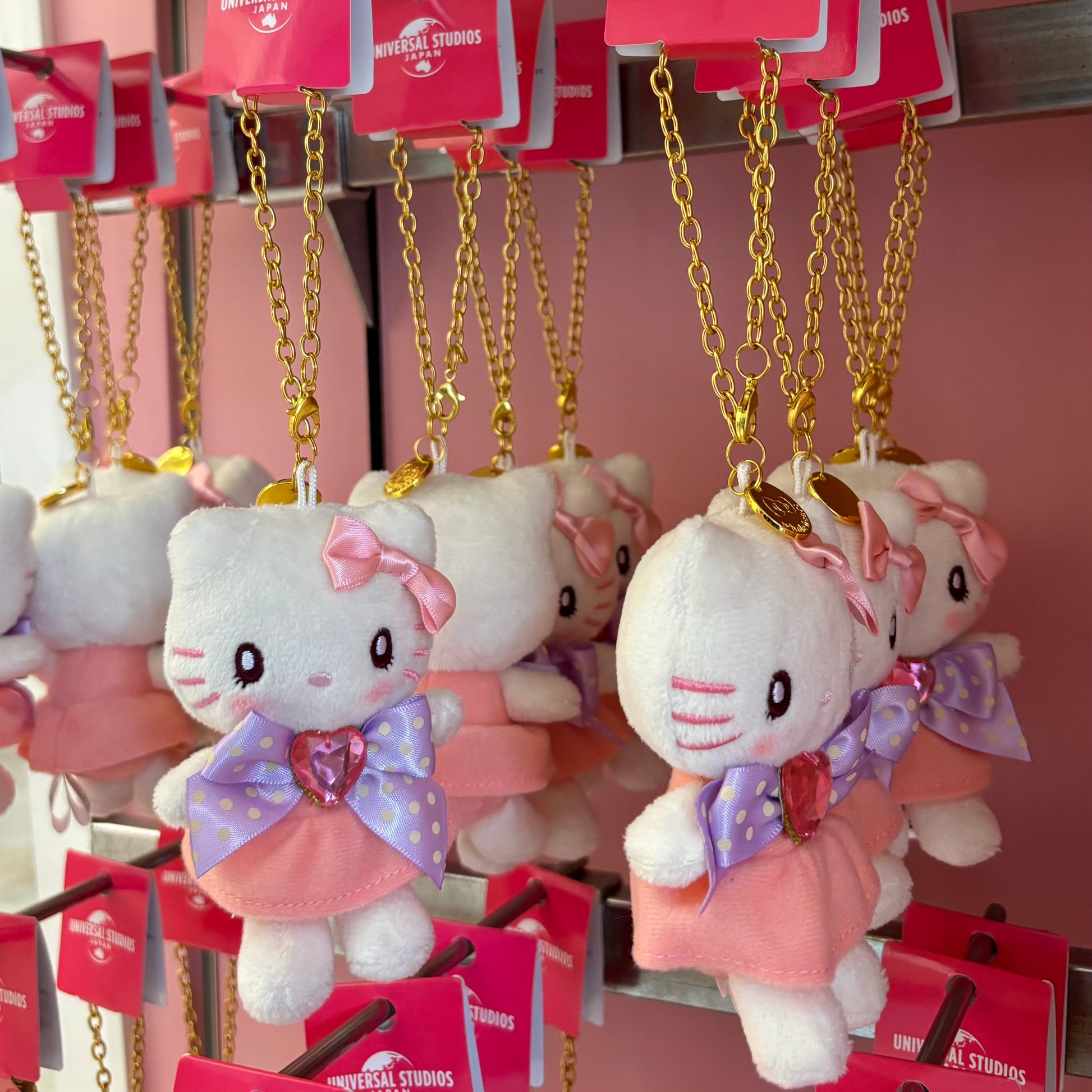 USJ Hello Kitty 小吊飾 (紫色蝴蝶)