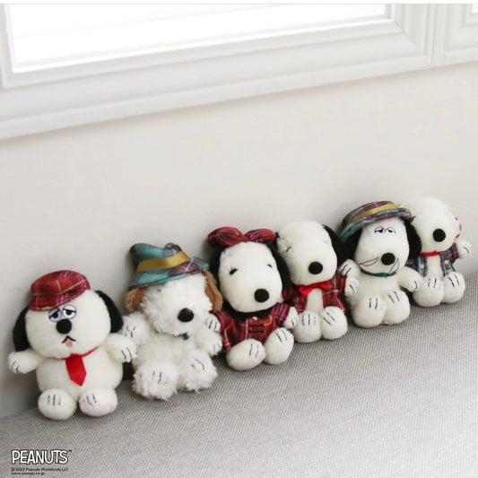 Japan Exclusive - Afternoon Tea x PEANUTS TARTAN x Snoopy Plush