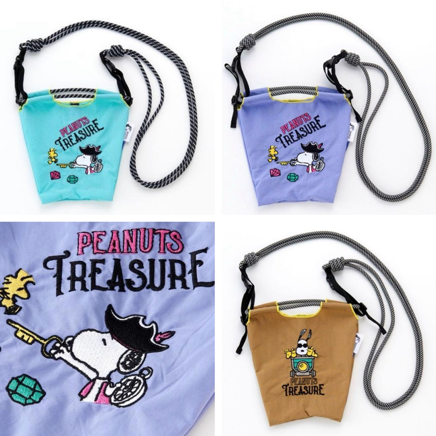 【Order】Umeda Snoopy Fest. Hankyu Exhibition 2024 - Ball & Chain Embroidered Shoulder Bag (S)