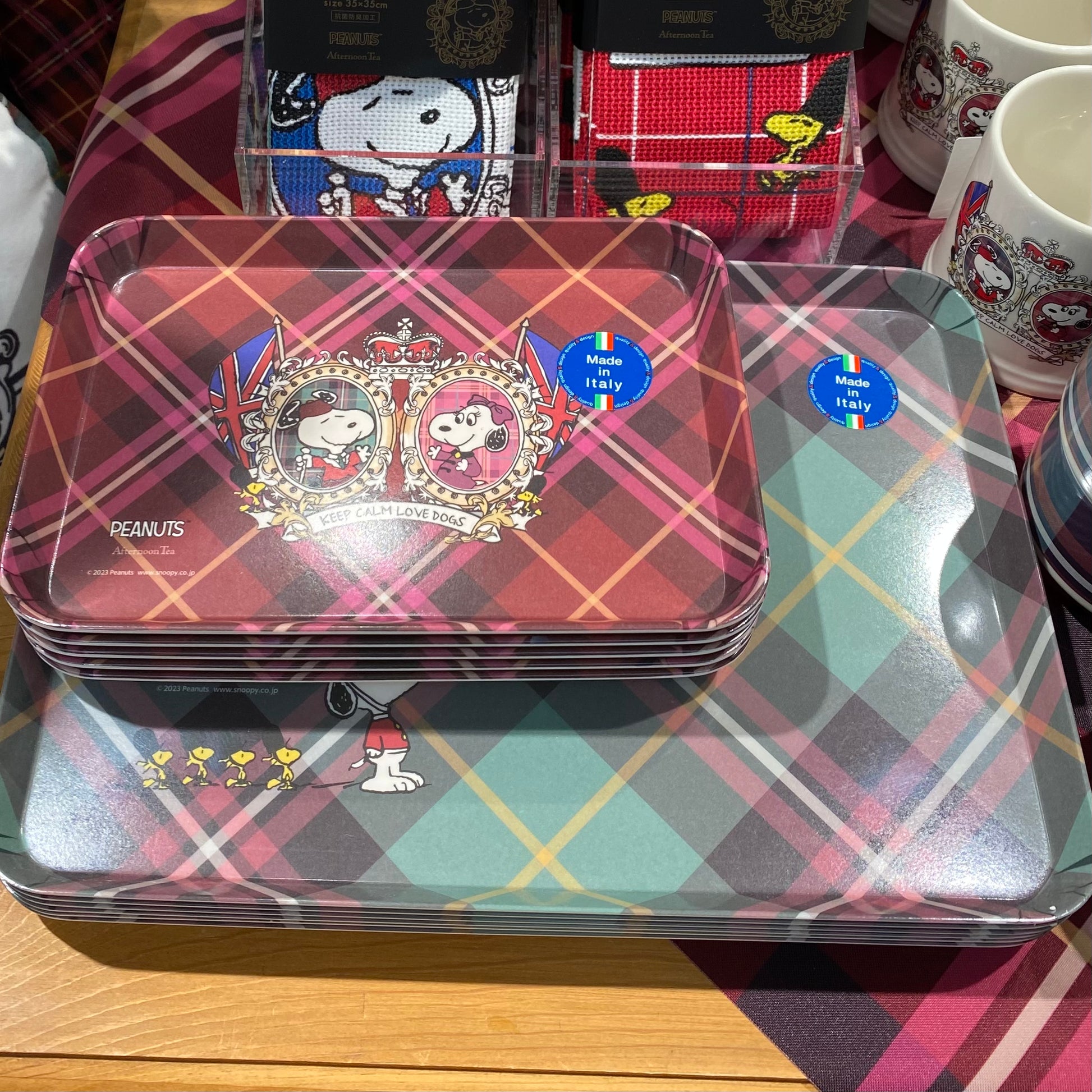 Japan Exclusive - Afternoon Tea x PEANUTS TARTAN x Snoopy Mug