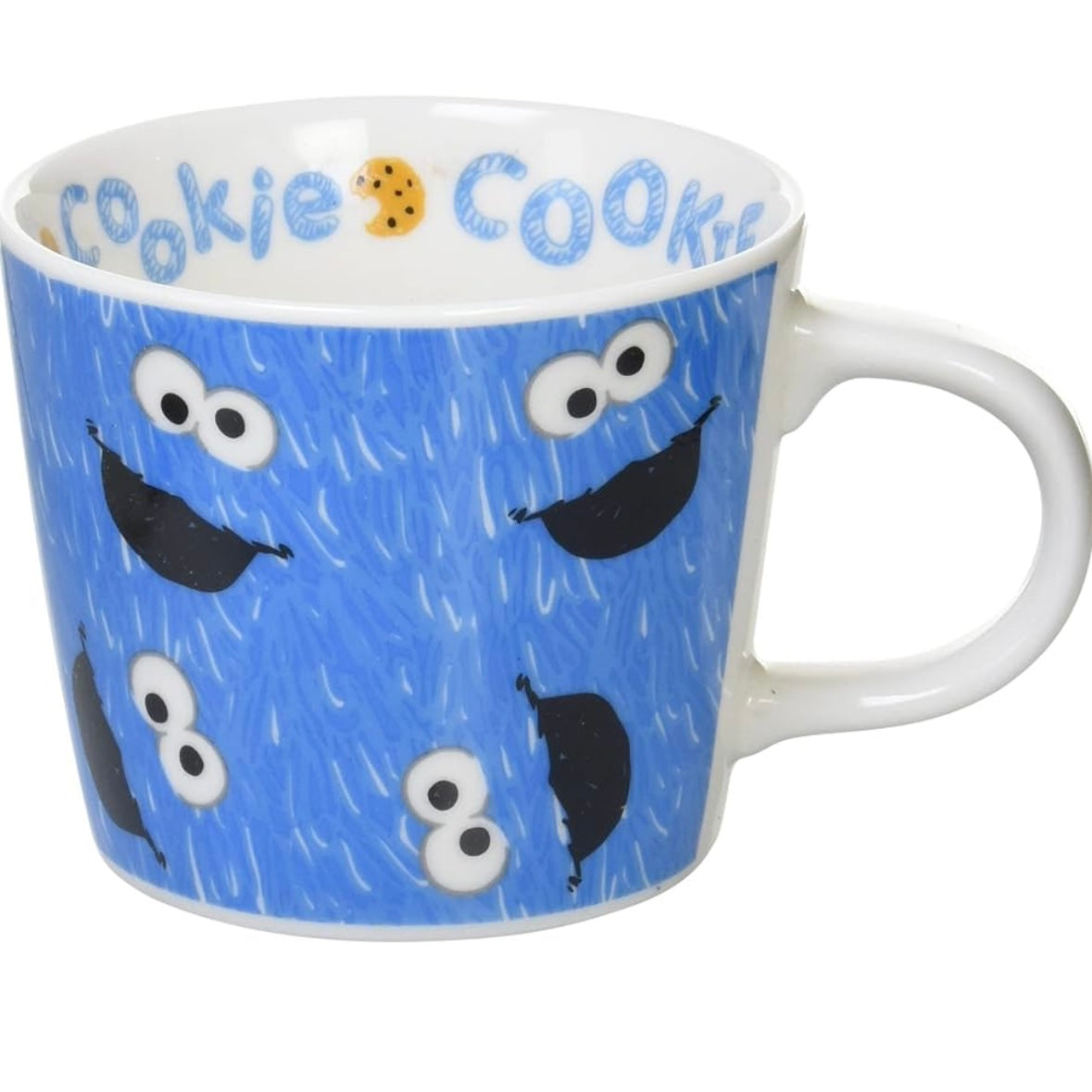 【現貨】芝麻街 Elmo & Cookie Monster 塗鴉風瓷杯