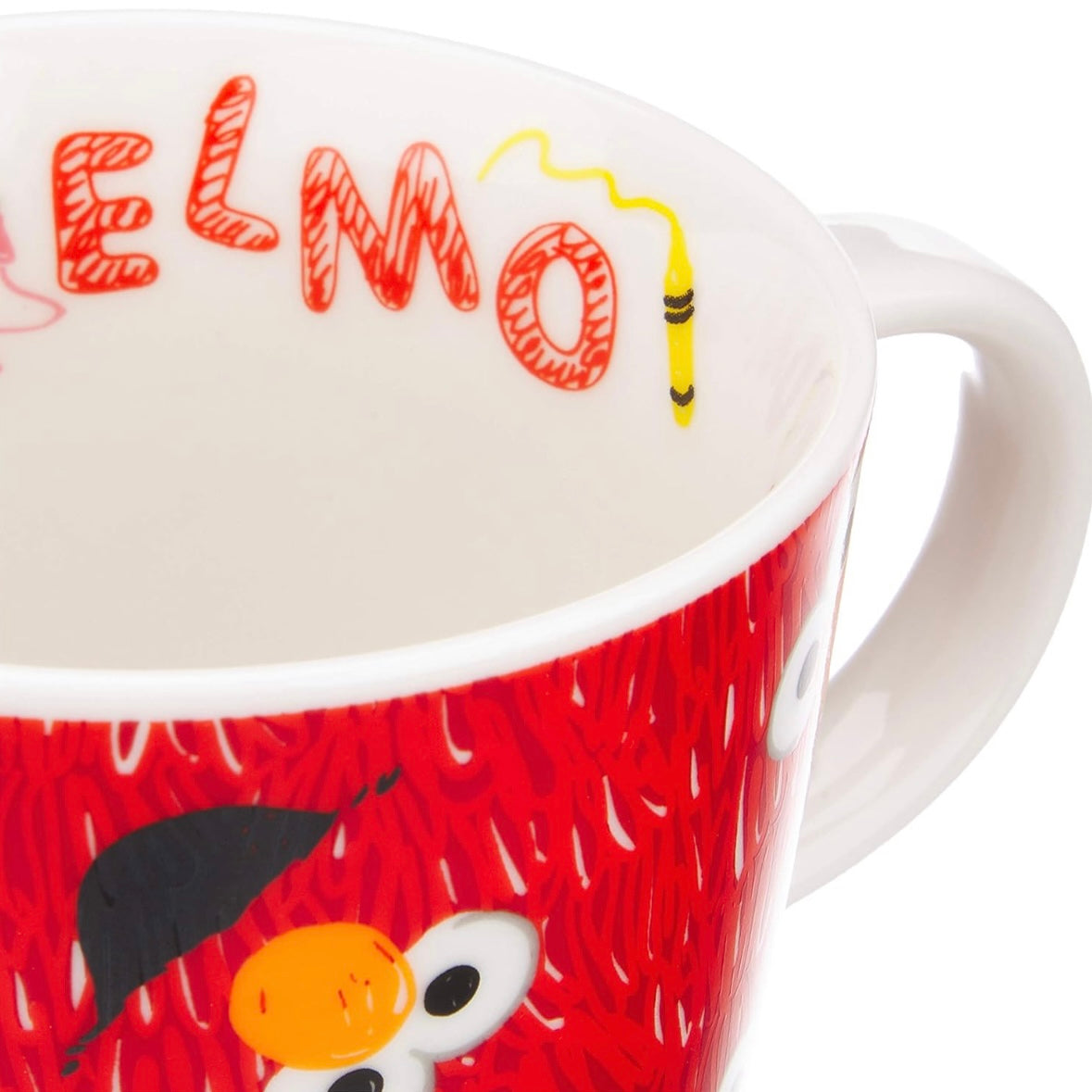 [In Stock] Sesame Street Elmo &amp; Cookie Monster Graffiti Style Porcelain Cup