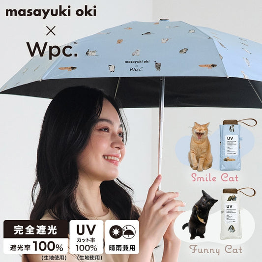 [Order] Masayuki Oki × Wpc. Cat Sun & Rain Folding umbrella 100% UV-Cut