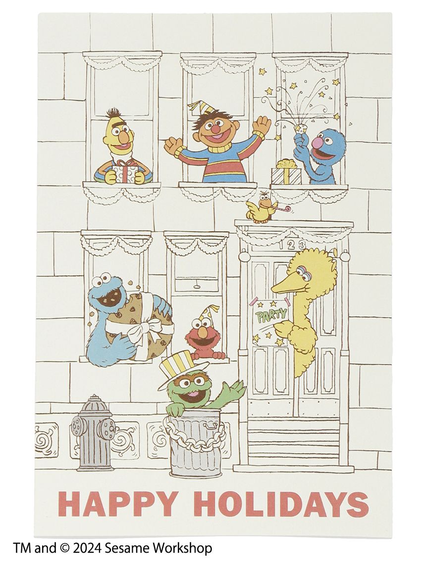 Sesame Street Market HAPPY HOLIDAYS 冬季系列 - 明信片