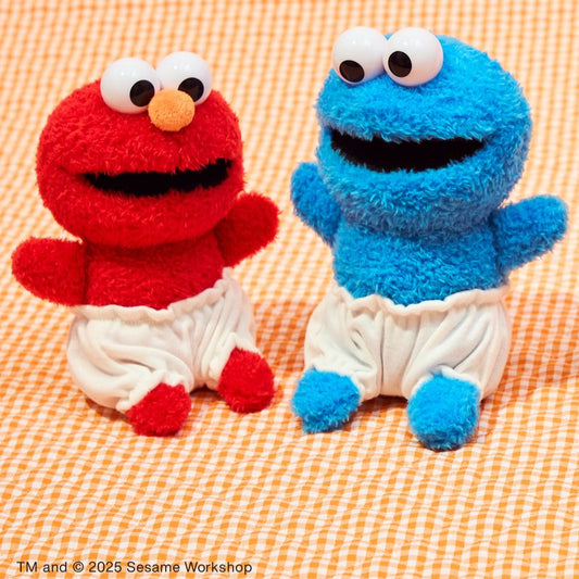 Sesame Street Market Q版BB公仔 - Elmo & Cookie Monster