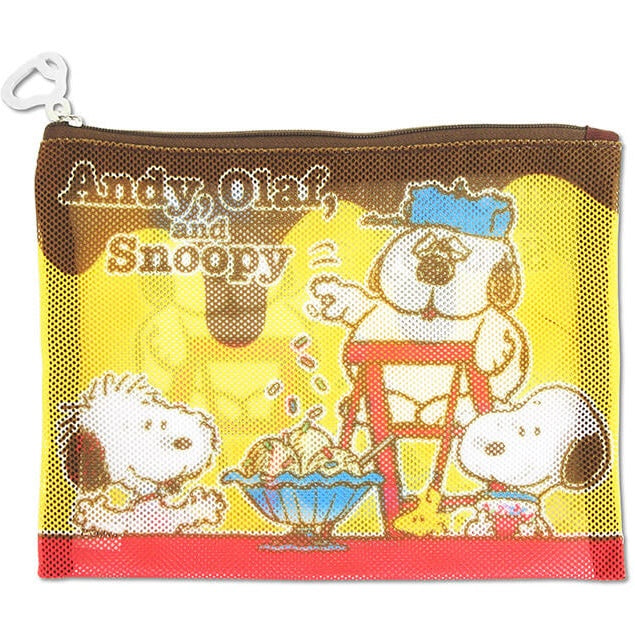 Snoopy Town「ANDY,OLAF, and SNOOPY Sprinkled with playfulness」- Pouch