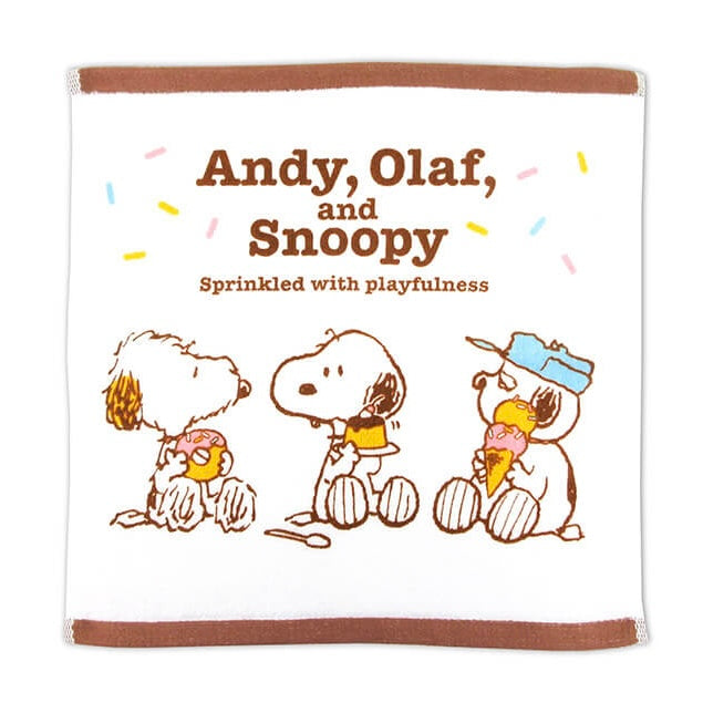 Snoopy Town「ANDY,OLAF, and SNOOPY Sprinkled with playfulness」-  毛巾