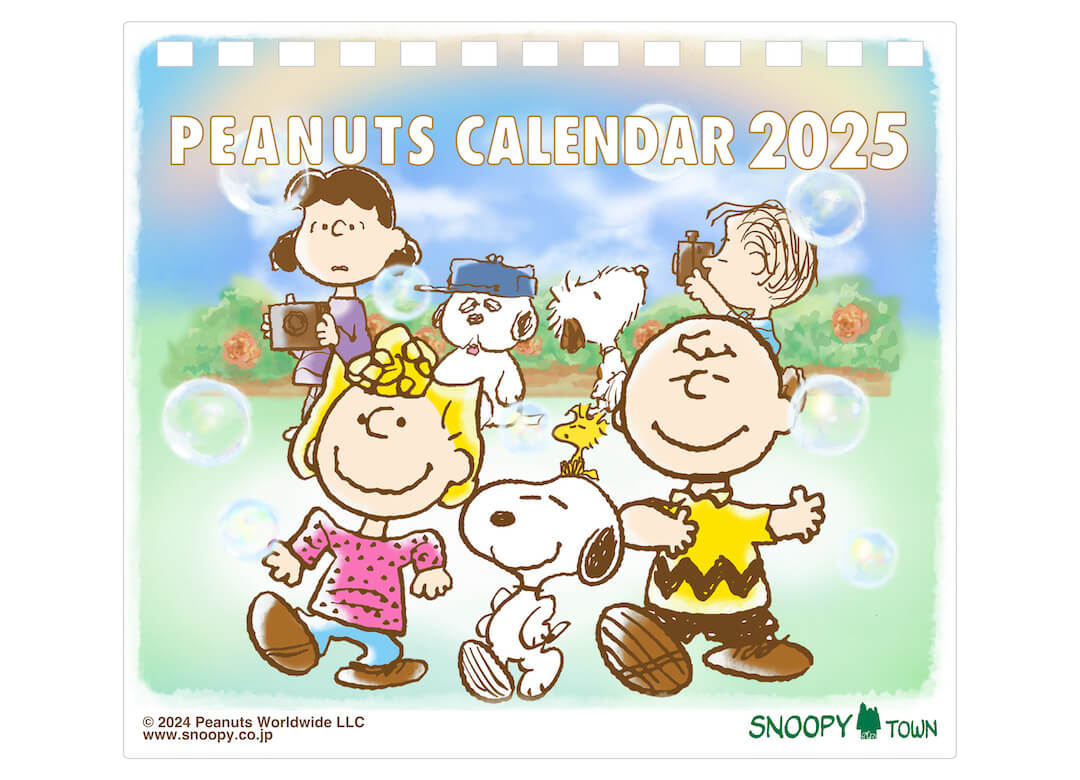 Snoopy Town 2025 座檯月曆