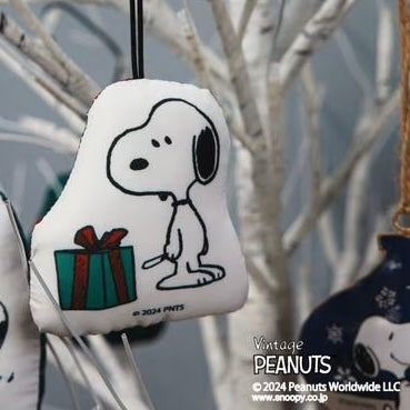 Peanuts Snoopy Vintage Christmas 2024 布製聖誕樹掛飾