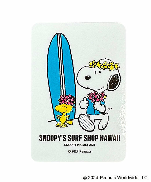 【Preorder】Snoopy in Ginza Exhibition- SNOOPY'S SURF SHOP Tote Bag with sticker
