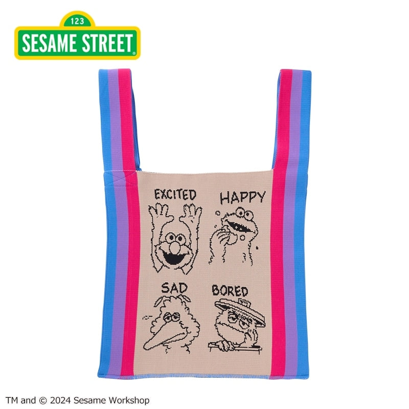 Sesame Street 芝麻街 KNT365 編織款 Totebag（BUNNY MOOD）