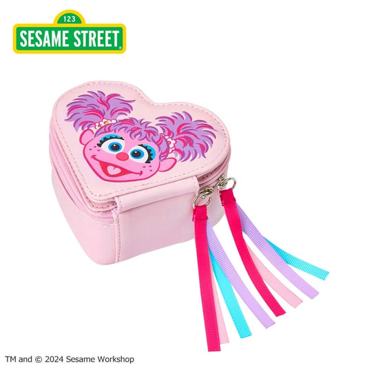 【Order】Sesame Street Abby Heart-shaped Pouch (with mirror)