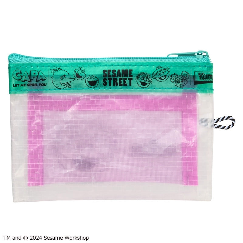 【訂貨】Sesame Street 芝麻街 透明 Flat Pouch（Mini Size）