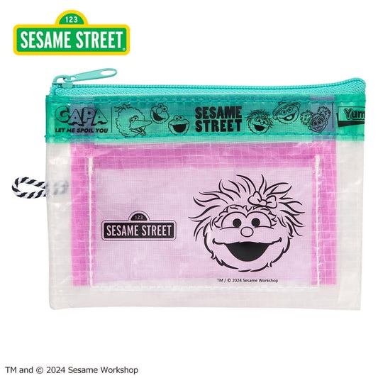 【訂貨】Sesame Street 芝麻街 透明 Flat Pouch（Mini Size）