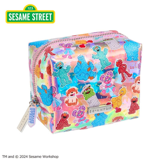 【Order】Sesame Street x SKINNYDIP small pouch (colorful transparent)