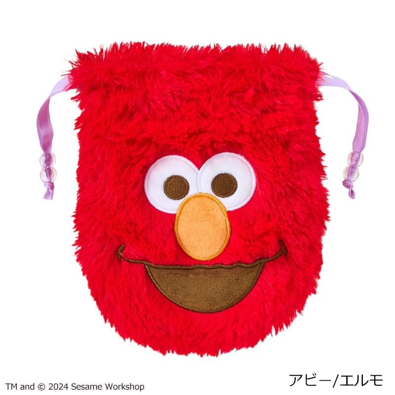 【Order】Sesame Street furry double-sided drawstring bag