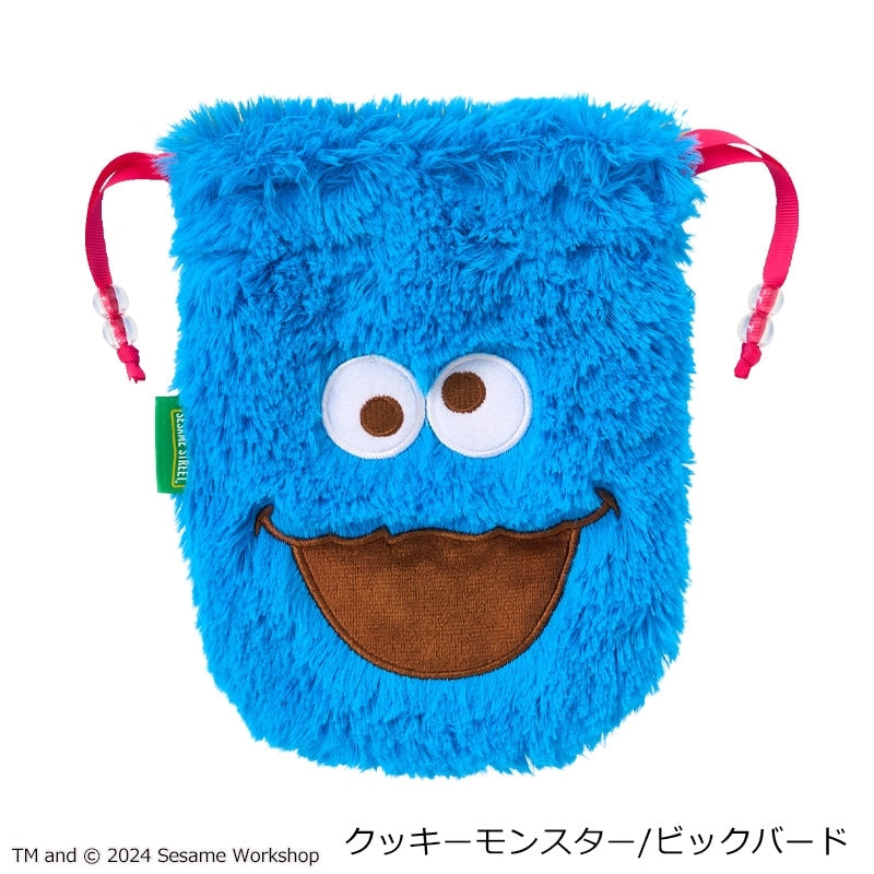 【Order】Sesame Street furry double-sided drawstring bag