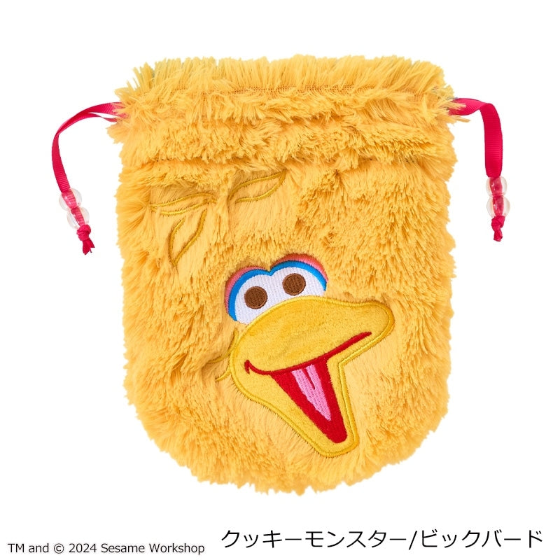 【Order】Sesame Street furry double-sided drawstring bag