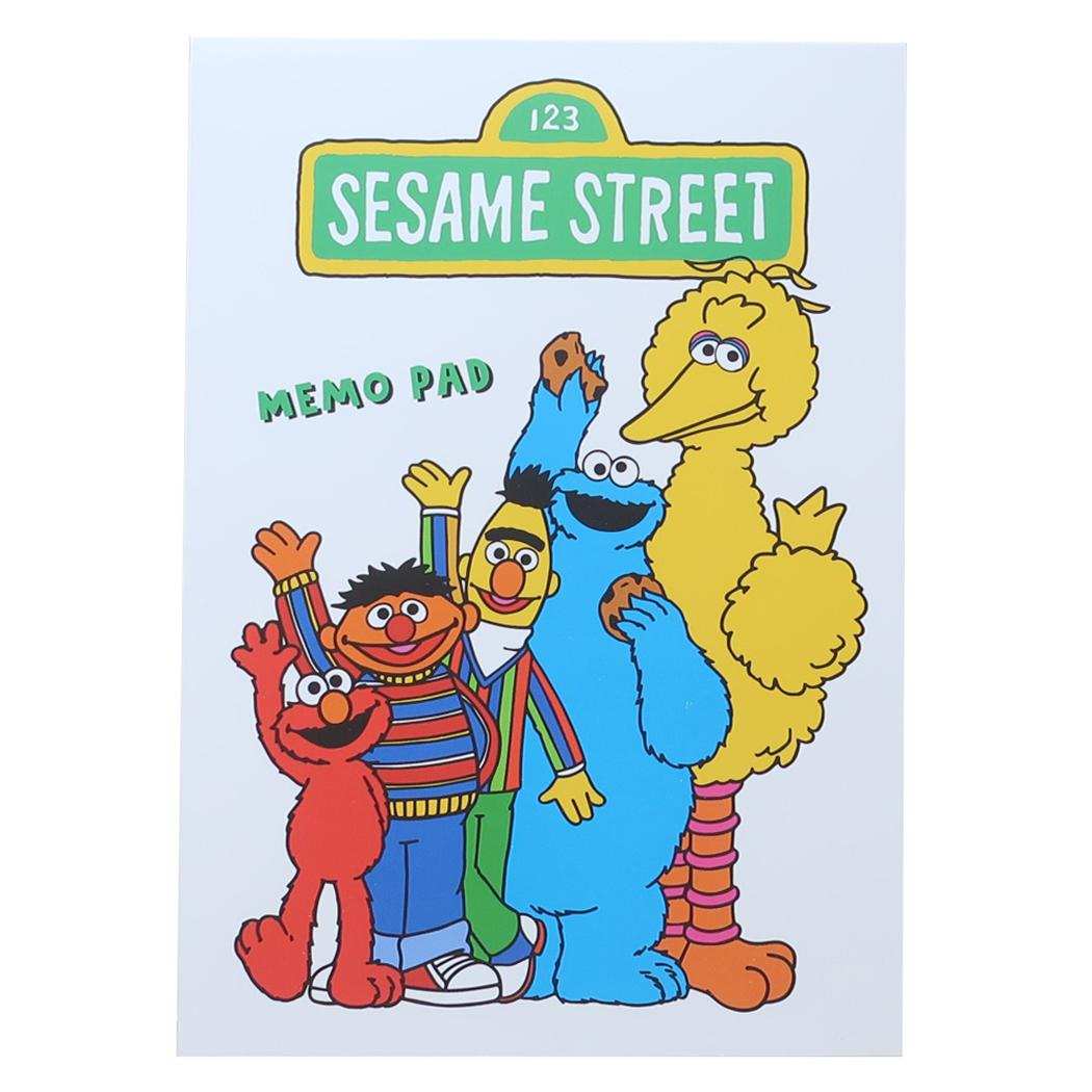 【Order】Sesame Street 55th Anniversary Stationery - A6 Memo Pad（White）