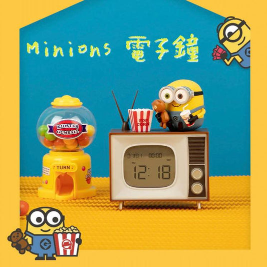 【現貨】Minions Bob & Tim 電視機造型 電子鐘
