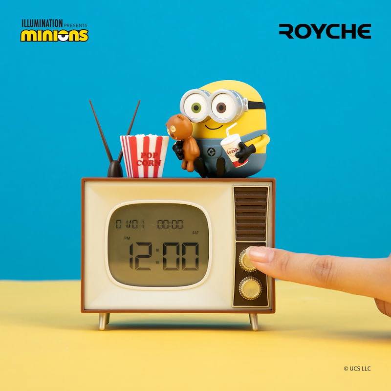 【現貨】Minions Bob & Tim 電視機造型 電子鐘