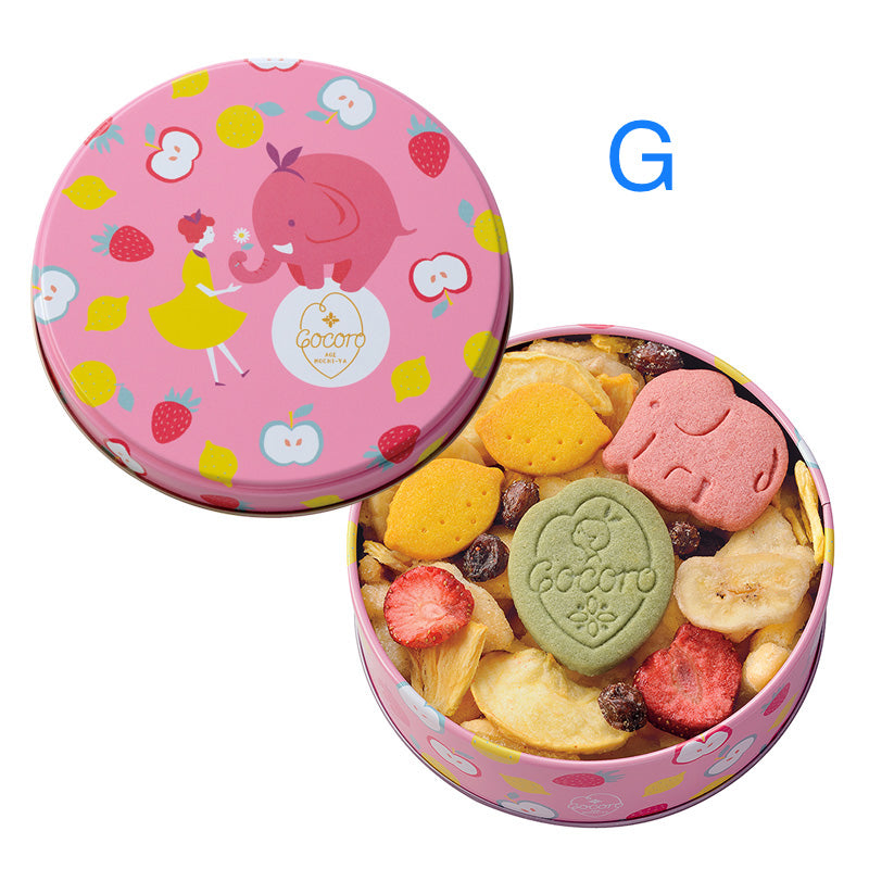 【Pre-order｜Mid-January】Agemochi Cocoro Cookie Rice Crackers（Mini Round Can）｜Cut-off：Dec27th