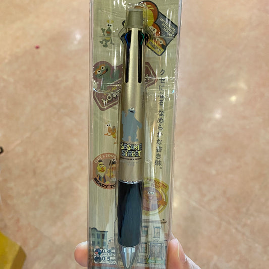 【Order】USJ Cookie Monster Jetstream 4-Color Ballpen + Mechanical Pencil