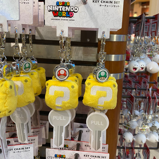【訂貨】USJ Mario 蘑菇 x 問號 伸縮繩 Keychain