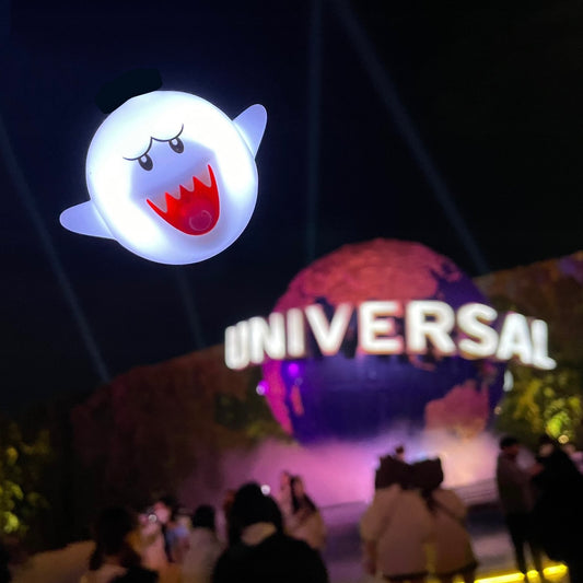 【Order】USJ Mario Ghost Boo Luminous Keychain 