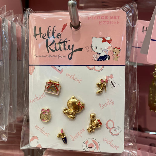 【訂貨】USJ Hello Kitty in Blue Dress - 耳環