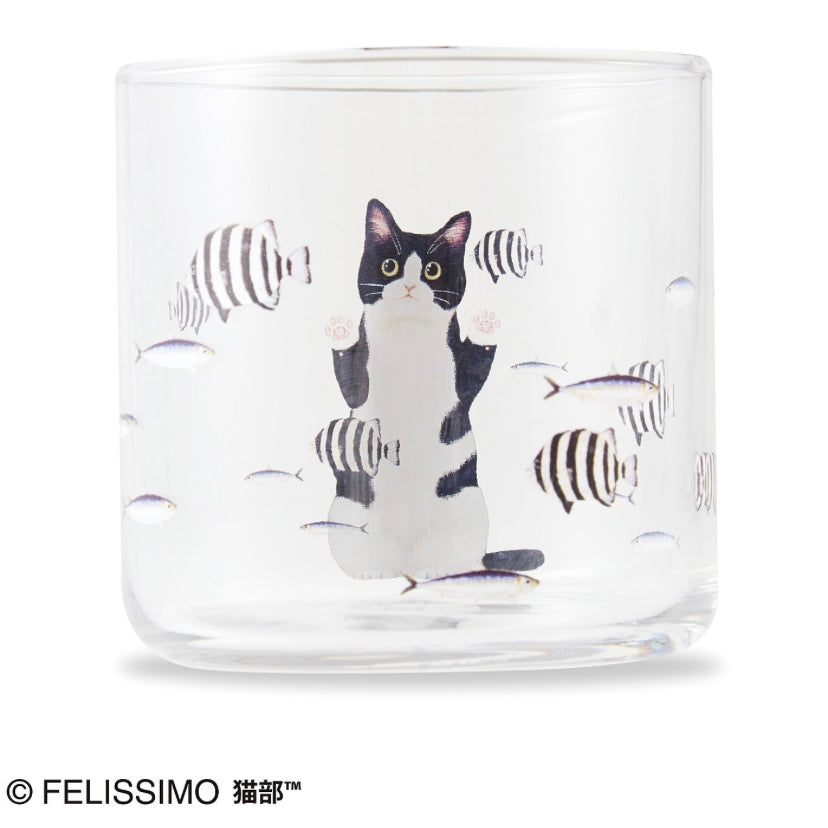 【Order】Cat watching fish glass