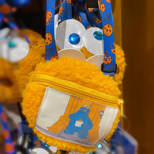【Order】USJ Sesame Street Cookie Monster Neck Scattered Wallet Card Holder