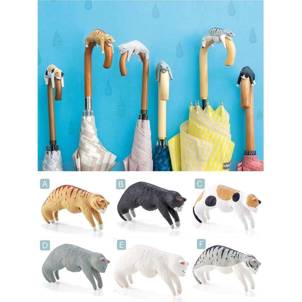 [Order] Lazy Sleeping Cat Umbrella Handle Decoration