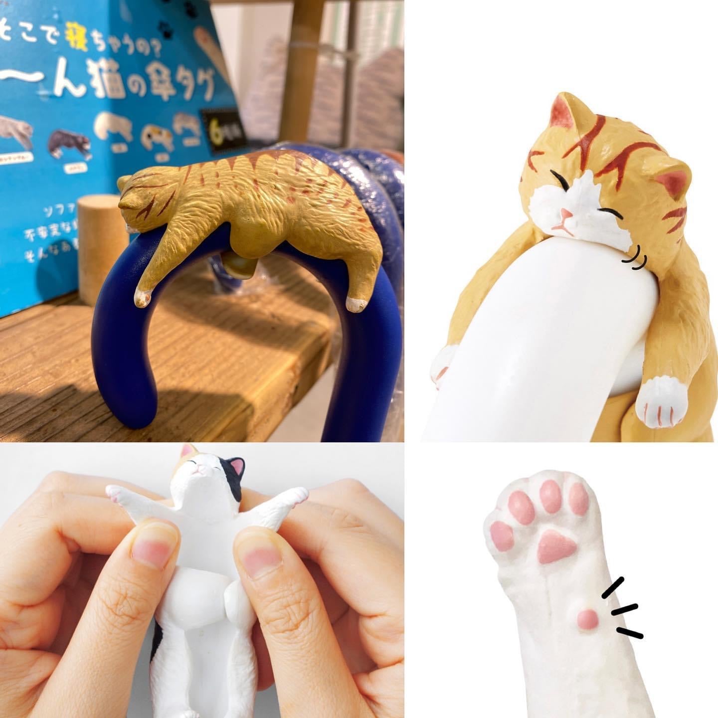 [Order] Lazy Sleeping Cat Umbrella Handle Decoration