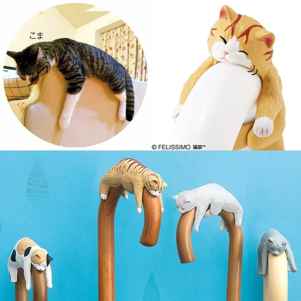 [Order] Lazy Sleeping Cat Umbrella Handle Decoration