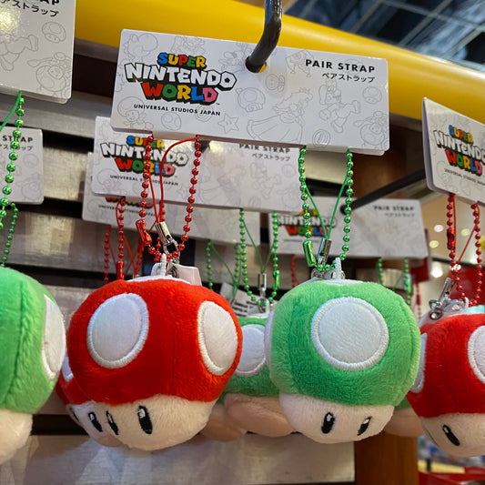 【Order】USJ Mario Mushroom Pair Plush Chain