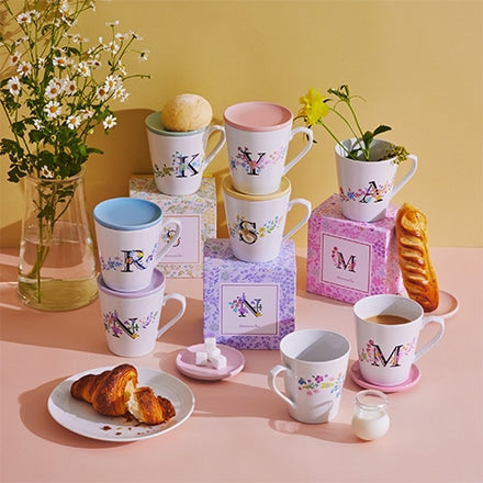 【Order】Afternoon Tea Living Initial Series - Alphabet Mug