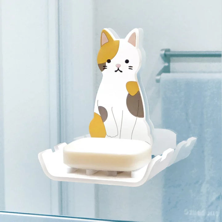 [Order] Japanese Sticky Friends multi-purpose non-marking shelf - three-color cat