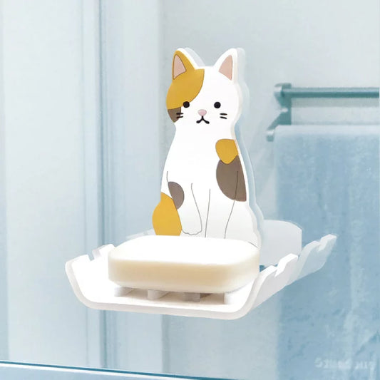 【訂貨】日本 Sticky Friends 多用途無痕置物架 - 三色貓